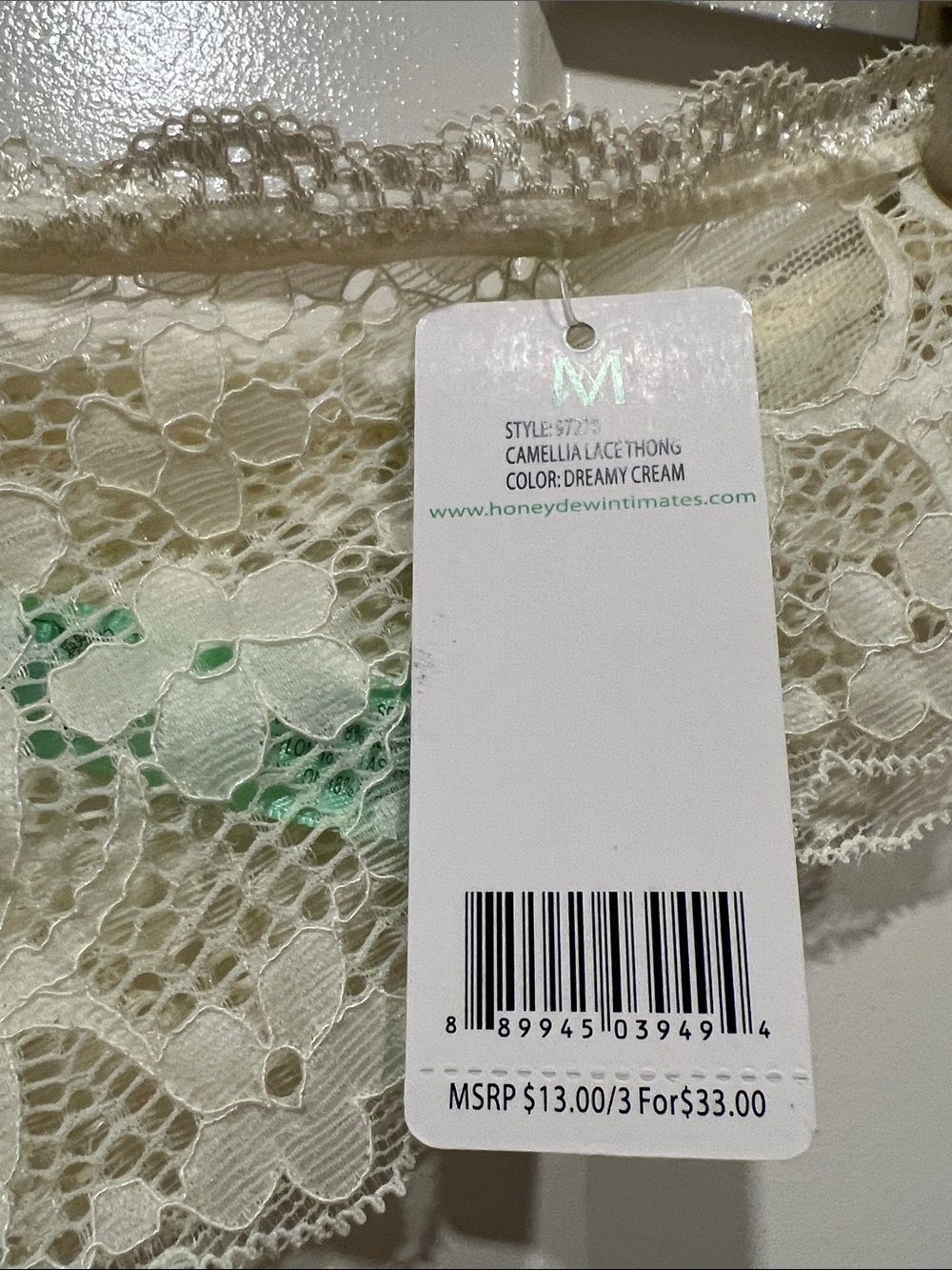 Honeydew Intimates Cream Lace Bikini Panty NWT - Picture 3 of 5